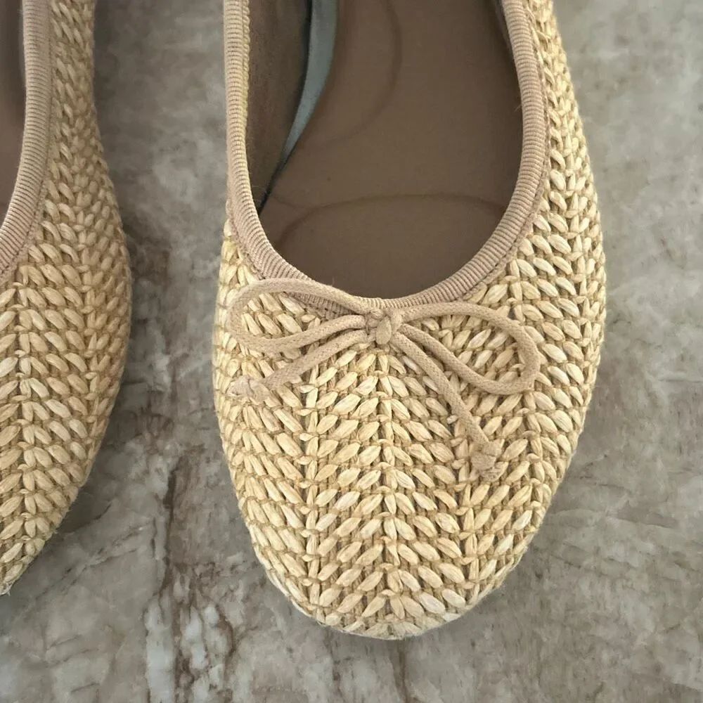 AEROSOLES Raffia Ballet Flats 6.5 - Picture 4 of 8